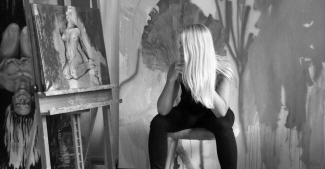 Künstlerin mit dem potenzial Ewa Mazur-Koj im Atelier